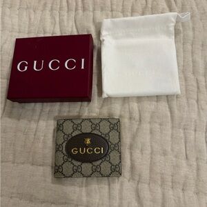 Gucci  GG Supreme Tiger Head Wallet